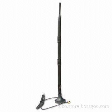 Dual band rubber duck antenna, 9dB gain